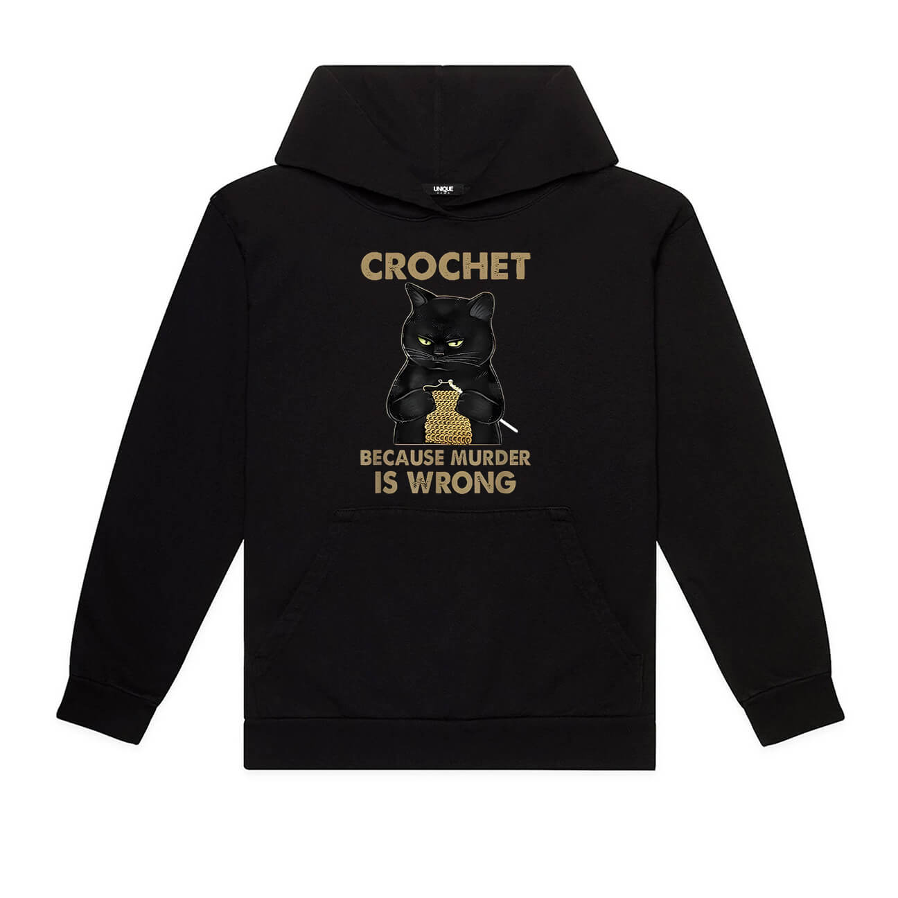 Crochet because m*rder is wrong Hoodie