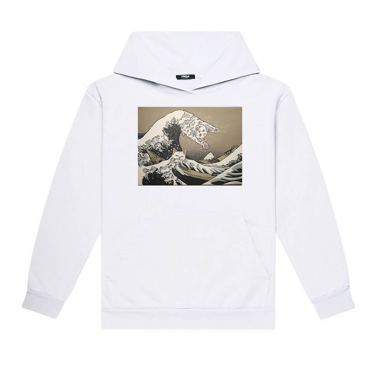 The Great wave off Cat Hoodie