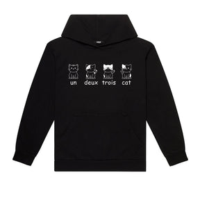 Un Deux Trois Cat Hoodie