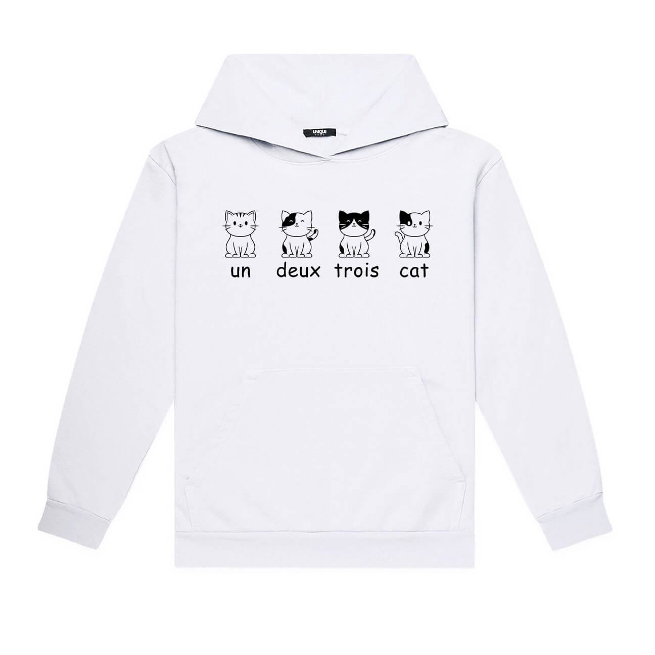 Un Deux Trois Cat Hoodie