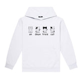 Un Deux Trois Cat Hoodie