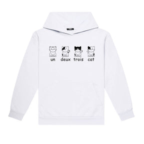 Un Deux Trois Cat Hoodie