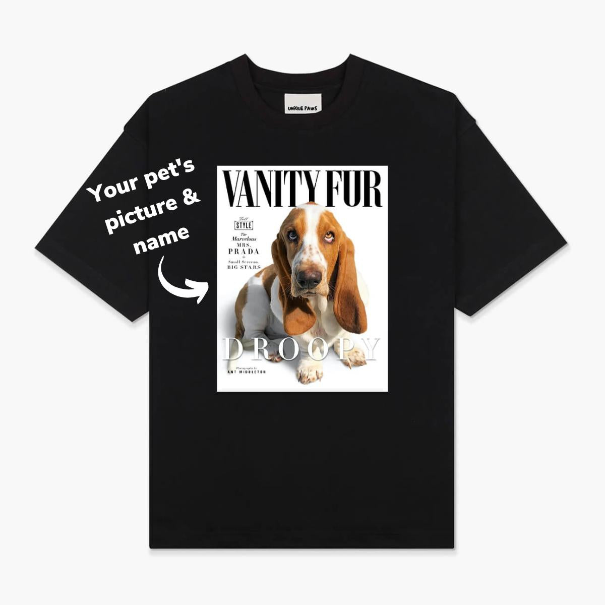 Vanity Fur Magazine Custom T-Shirt